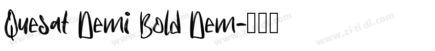 Quesat Demi Bold Dem字体转换